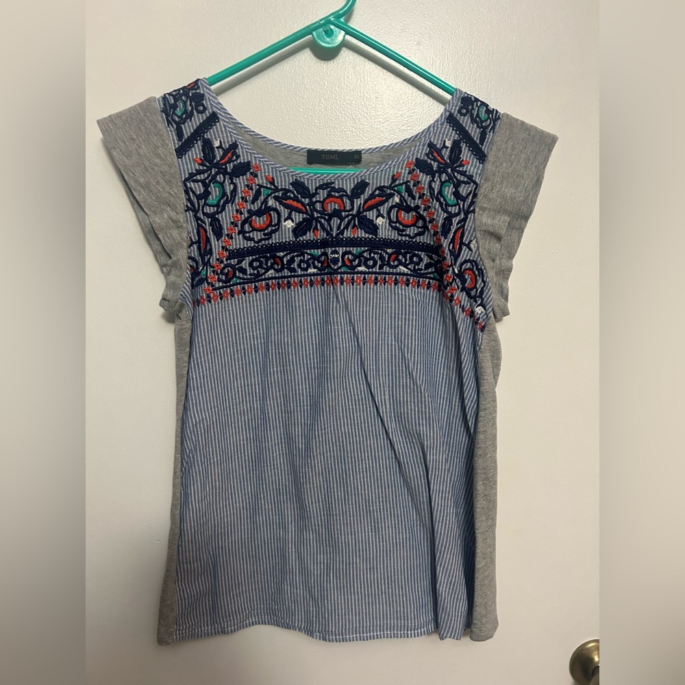 Embroidered top